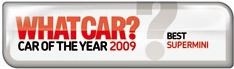 Winner of Whatcar's 2009 Best Supermini award